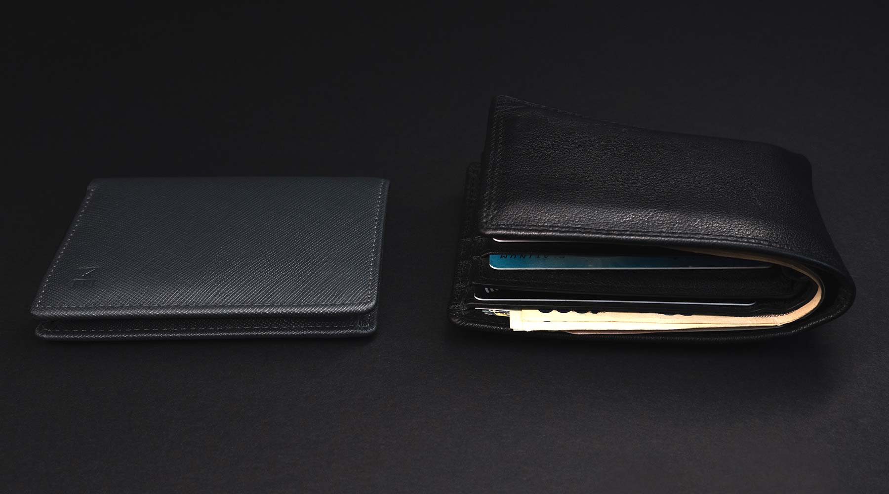 Slim wallet. The thinnest wallet for men