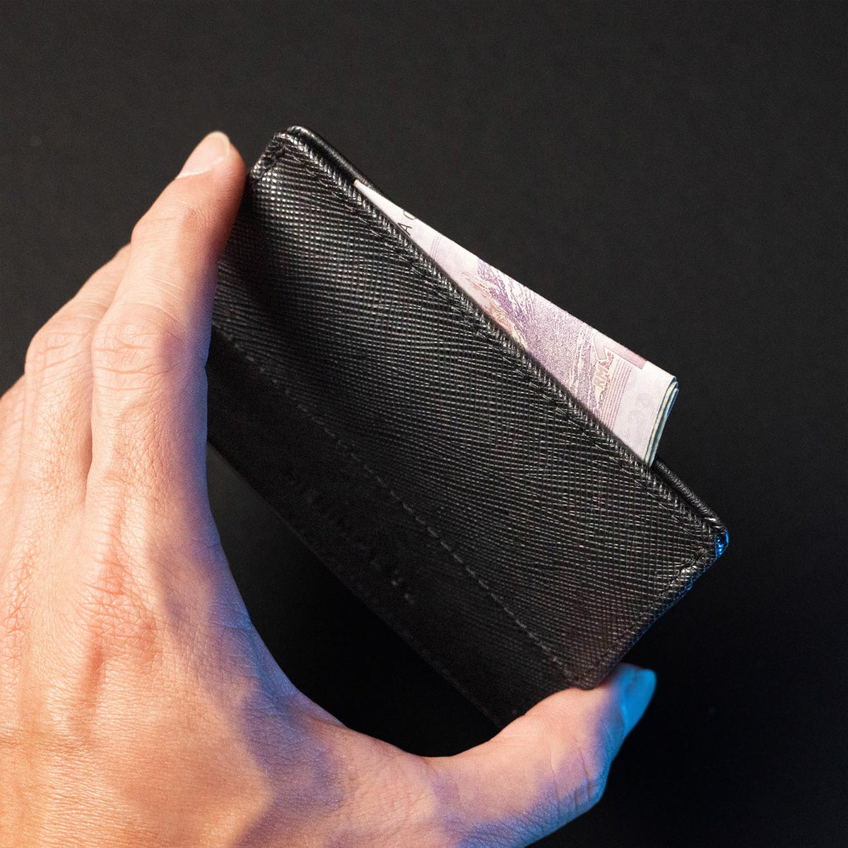card sleeve coin pouch with centre slot